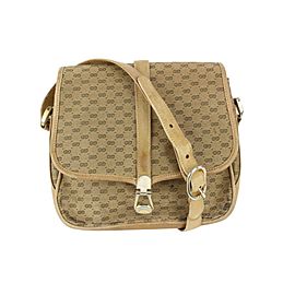 Gucci Beige Micro GG Monogram Crossbody Flap Bag 6G1021