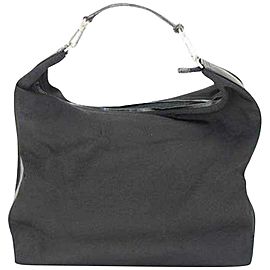 Gucci Hobo Extra Large Signature 235385 Black Nylon Shoulder Bag