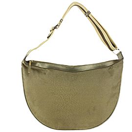 Gucci Bronze Olive Web Hobo Shoulder bag 1GU1020