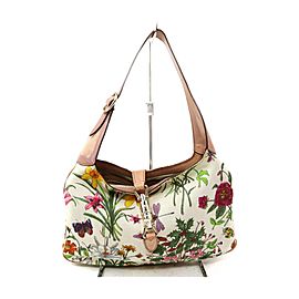 Gucci Floral Flora Jackie O Bardot Hobo 863349