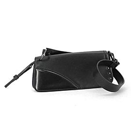 Gucci Limited Long 224205 Black Leather Shoulder Bag