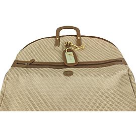 Gucci Beige Monogram GG Garment Bag Suitcase Travel Bag 921gk76