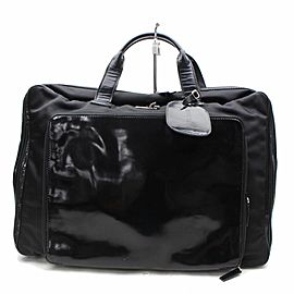 Gucci Rare Suitcase Black Briefcase Bag Carry-On Suitcase 854675