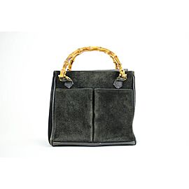 Gucci Bamboo 37gga1216 Black Satchel