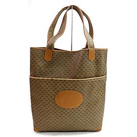 Gucci Shopper Micro Logo Gg Zip 872724 Brown Coate Canvas Tote