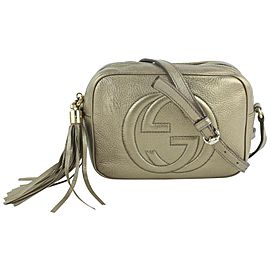 Gucci Soho Disco 19gz1023 Dark Gold Leather Cross Body Bag