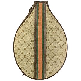 Gucci Web Monogram GG Tennis Racket Cover Racquet Case 1112g56