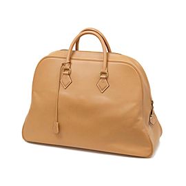 Hermès Gold Samplon Travel Boston Duffle Bag 236797