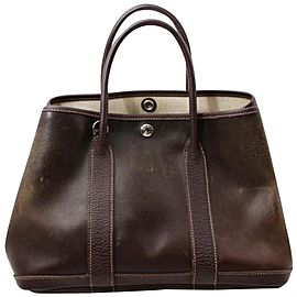 Hermès Bordeaux Small Amazonia Leather Garden Party Tote Bag 856905