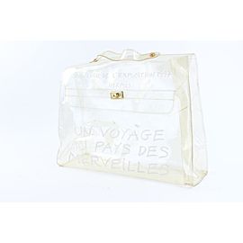 HERMÈS Kelly Clear Translucent 1997 Souvenir De L'exposition 9hz0817