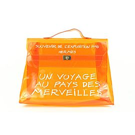 Hermès Translucent Orange 1998 Souvenir De L'Exposition Kelly Bag 652her317