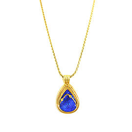 Christopher Walling Diamond & Opal Pendant