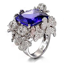 Tanzanite And Sapphire Ring