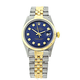 Rolex Datejust 16013 18K Yellow Gold & Stainless Steel 36mm Mens Watch