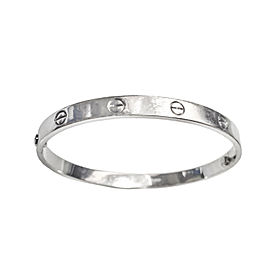 Cartier Love Bracelet White Gold Size 20