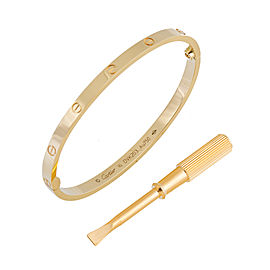 Cartier Yellow Gold Love Bracelet, SM Size 16