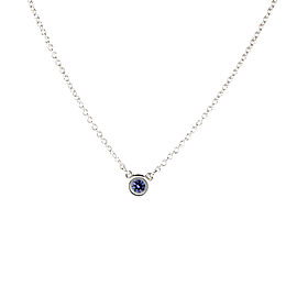 Tiffany & Co. Tanzanite Gemstone Pendant Necklace