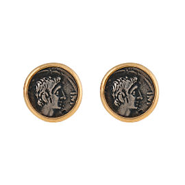 1884 Collection Ottaviano 18K Yellow Gold and Sterling Silver Stud Earrings