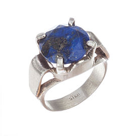 Art Deco Lapis Lazuli Cocktail Ring