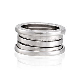 Bulgari 18k White Gold 4 Band B.Zero 1 Ring Size 5