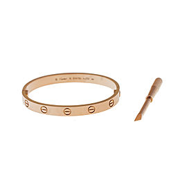 Cartier Love 18k Rose Gold Size 16 Bracelet