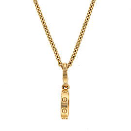 Cartier Love Pendant Necklace 18K Yellow Gold