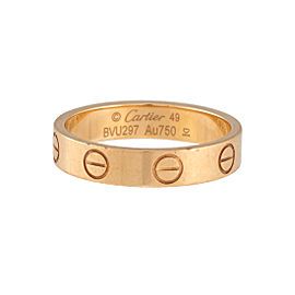 Cartier Love Ring 18K Yellow Gold Size 4.75