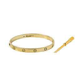 Cartier Love Bracelet Yellow Gold Size 19