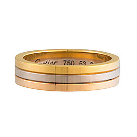 Cartier 18K Trinity Wedding Band Size 6.25