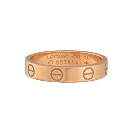 Cartier Love 18K Rose Gold Wedding Band Size 5.25