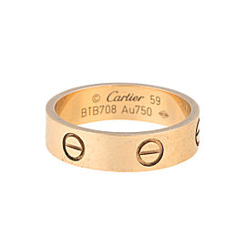 Cartier 18K Yellow Gold Love Ring Size 8.75