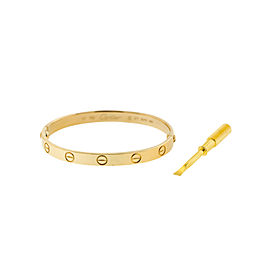 Cartier Love Bracelet 18k Yellow Gold Size 17