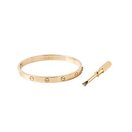 Cartier Love Bracelet Yellow Gold Size 18