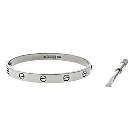 Cartier Love White Gold Bracelet Size 18