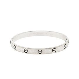 Cartier White Gold Love Bracelet Size 17