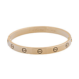 Cartier 18k Yellow Gold Love Bracelet Size 17