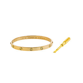 Cartier Love Bracelet 18k Yellow Gold Size 19