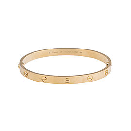 Cartier 18K Yellow Gold Love Bracelet Size 20