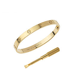 Cartier Love Bracelet 18k Yellow Gold Size 18