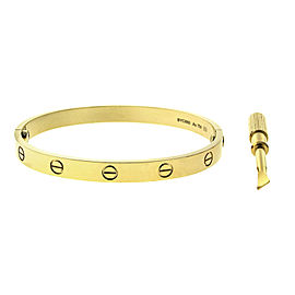 Cartier Love Yellow Bracelet Gold Size 18