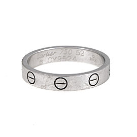 Cartier 18K White Gold Love Ring Size 6