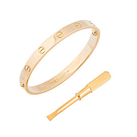 Cartier Love Bracelet 18k Yellow Gold Size 17