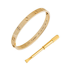 Cartier Love 18k Yellow Gold Bracelet 17