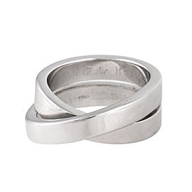 Cartier 18K White Gold Nouvelle Vague Ring Size 5.25