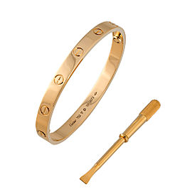 Cartier 18k Yellow Gold Love Size 17