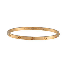 Cartier Love 18k Yellow Gold Small Model Bracelet Size 18