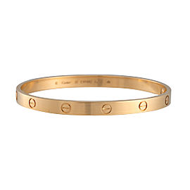 Cartier Love 18k Yellow Gold Bracelet Size 20