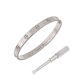 Cartier Love Bracelet 18K White Gold Size 19