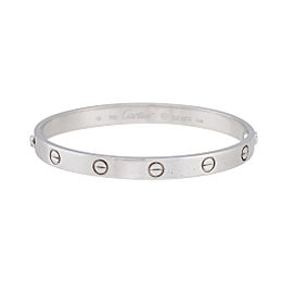 Cartier Love Bracelet 18K White Gold Love Size 18