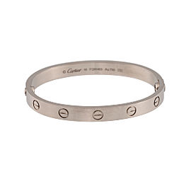 Cartier Love Bracelet 18K White Gold Size 16